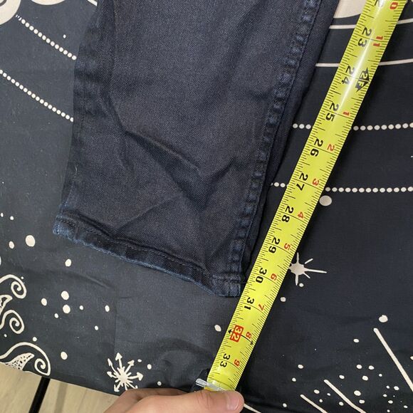 John Varvatos Mens Jeans Size 36 Black Blue Fade Denim Y2K Designer Preppy - Picture 5 of 8